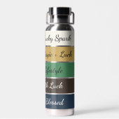 Modern St. Patrick’s Day Gradient Trinkflasche (Rückseite)