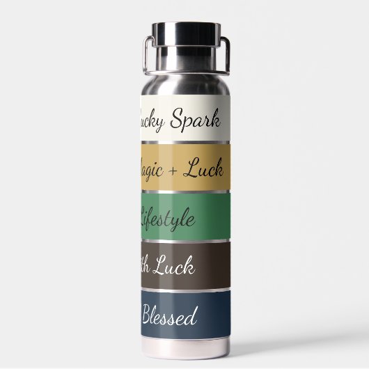 Modern St. Patrick’s Day Gradient Trinkflasche (Rückseite)