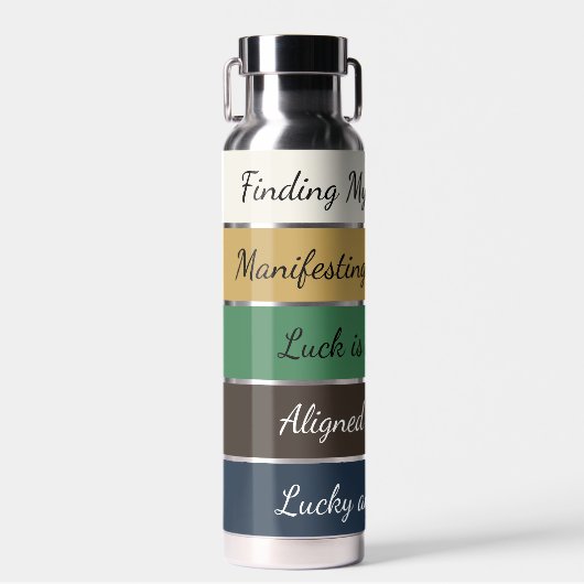 Modern St. Patrick’s Day Gradient Trinkflasche (Vorne)