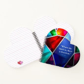 Modern Stained Glass Geometric Faith Journal Notizblock (Innenseite)