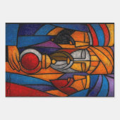 Modern Stained Glass Three Wise Men Geschenkpapier Set (Vorderseite 3)
