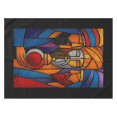 Modern Stained Glass Three Wise Men in English Tischdecke (Vorderseite (Horizontal))