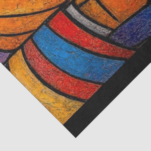 Modern Stained Glass Three Wise Men Seidenpapier (Detail)