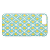 Modern Stamm-Kat-Blau-gelbe Mode Case-Mate iPhone Hülle (Rückseite (Horizontal))
