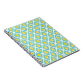 Modern Stamm-Kat-Blau-gelbe Mode Notizblock (Rechte Seite)