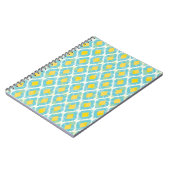 Modern Stamm-Kat-Blau-gelbe Mode Notizblock (Linke Seite)