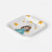 Modern Star and Disney Princess Birthday Pappteller (Gewinkelt)