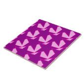 Modern Star Geometric - Amethyst lila und rosa Fliese (Seite)