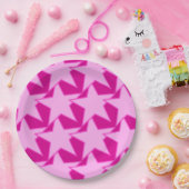 Modern Star Geometric - blassrosa und fuchsia Pappteller (Party)