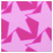 Modern Star Geometric - blassrosa und fuchsia Stoff (Nahaufnahme)
