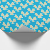 Modern Star Geometric - Blau und Bräunlich Geschenkpapier (Ecke)