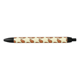 Modern Star Geometric - Creme und Kamel-Bräune Kugelschreiber