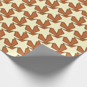 Modern Star Geometric - Creme und Kamelbräune Geschenkpapier (Ecke)