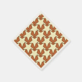 Modern Star Geometric - Creme und Kamelbräune Serviette (Ecke)