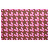 Modern Star Geometric - dunkelbraun und rosa Stoff (Fat Quarter (45,7 x 55,9 cm))