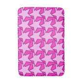 Modern Star Geometric - Fuchsia und Eispink Badematte (Vorderseite Vertikal)