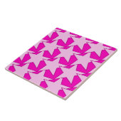 Modern Star Geometric - Fuchsia und Eispink Fliese (Seite)
