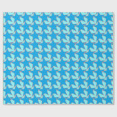 Modern Star Geometric - Korallen und Beige Geschenkpapier (Flach)