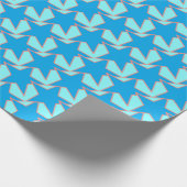 Modern Star Geometric - Korallen und Beige Geschenkpapier (Ecke)
