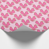 Modern Star Geometric - leicht und tief rosa Geschenkpapier (Ecke)