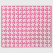 Modern Star Geometric - leicht und tief rosa Geschenkpapier (Flach)