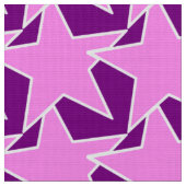 Modern Star Geometric - lila und violett Stoff (Nahaufnahme)