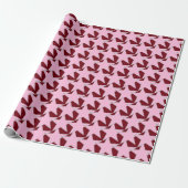 Modern Star Geometric - Rosa und Bordeaux Geschenkpapier (Ungerollt)
