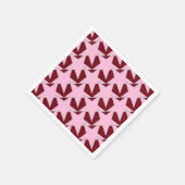 Modern Star Geometric - Rosa und Bordeaux Serviette (Ecke)