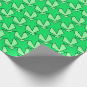 Modern Star Geometric - smaragdgrün und minzgrün Geschenkpapier (Ecke)