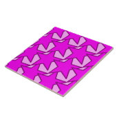 Modern Star Geometric - violett und rosa Fliese (Seite)