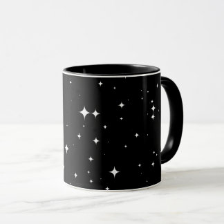 Modern Starry Night Sky Seamless Pattern 8K Coffee Tasse