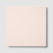 Modern | staubiges Rosa | Gästebuch mit fetten Nam (Rückseite)