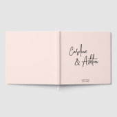 Modern | staubiges Rosa | Gästebuch mit fetten Nam (Voll)
