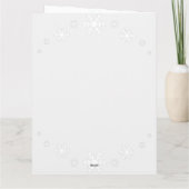 Modern Steampunk Santa and Robot Reindeer Holiday  Karte (Rückseite)