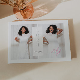 Modern stilvoll | 3 Foto Monogramm Abschluss Gästebuch