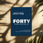 Modern stilvoll | 40. Geburtstag Foto Einladung