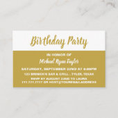 Modern & stilvoll - Geburtstagsparty Ticket (Vorderseite)