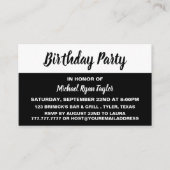 Modern & stilvoll - Geburtstagsparty Ticket (Vorderseite)