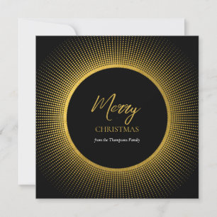Modern & stilvoll Gold & Black Christmas Feiertagskarte
