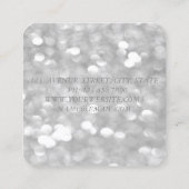 Modern stilvoll,Makeup Artist,Bokeh,Lips Quadratische Visitenkarte (Rückseite)