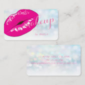 Modern stilvoll und farbenfroh Bokeh ,Lips Visitenkarte (Vorne/Hinten)