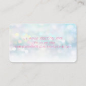 Modern stilvoll und farbenfroh Bokeh ,Lips Visitenkarte (Rückseite)