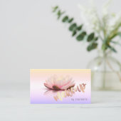 Modern Stilvoller Profi,Makeup,Lotus Visitenkarte (Stehend Vorderseite)