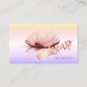 Modern Stilvoller Profi,Makeup,Lotus Visitenkarte (Vorderseite)