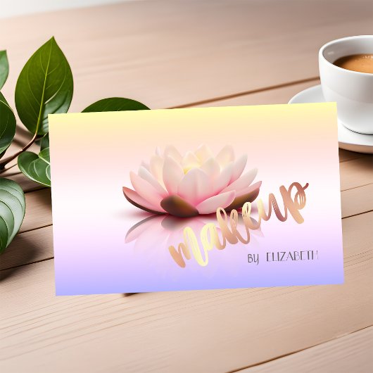 Modern Stilvoller Profi,Makeup,Lotus Visitenkarte