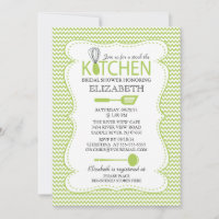 Modern Stock die Küchen-Bridal-Dusche Einladung