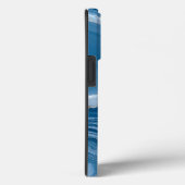 Modern Stone Dusty Blue Marble Case-Mate iPhone Hülle (Rückseite / Rechts)