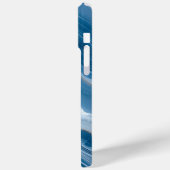 Modern Stone Dusty Blue Marble Case-Mate iPhone Hülle (Rückseite / Links)