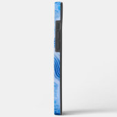 Modern Stone Dusty Blue Marble Case-Mate iPhone Hülle (Rückseite / Links)