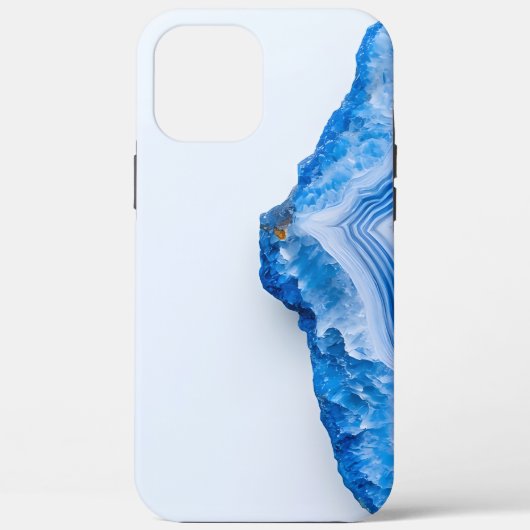 Modern Stone Dusty Blue Marble Case-Mate iPhone Hülle (Rückseite)